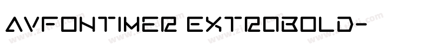 AVFontimer ExtraBold字体转换